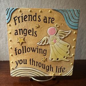 Decorative Angel Plaque - Multicolor